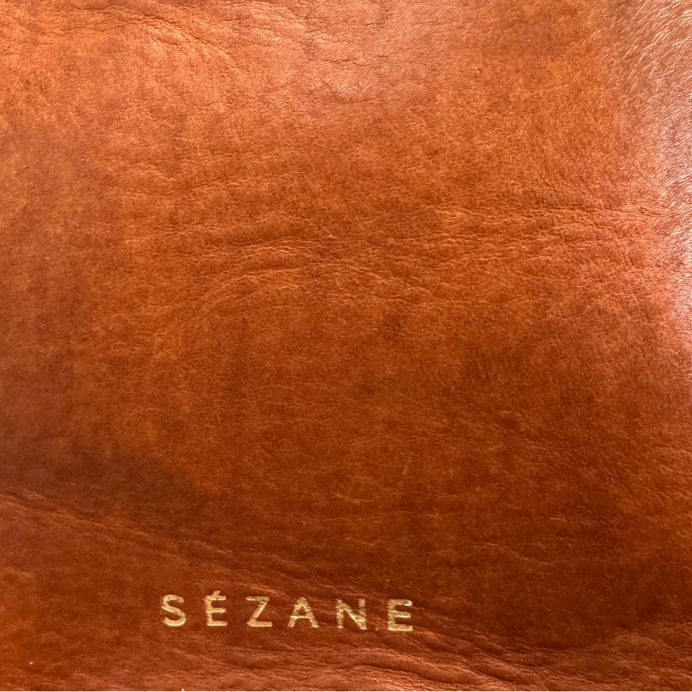 SEZANE FARROW Bucket Leather bag - Picture 7 of 11